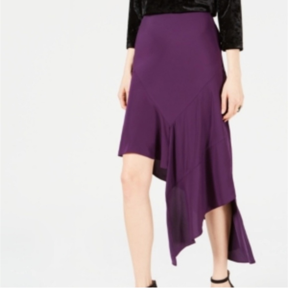 *NEW With TAGS* Bar III Asymmetrical Midi Skirt - Purple